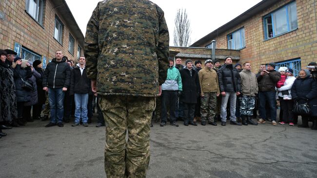 Мобилизация в украинскую армию. Архивное фото