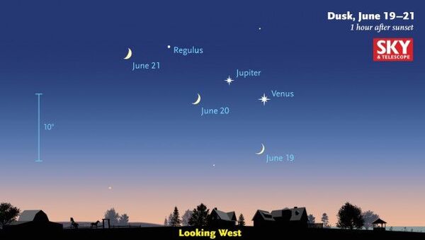 Венера и Юпитер станут самыми яркими светилами на ночном небе в конце июня
