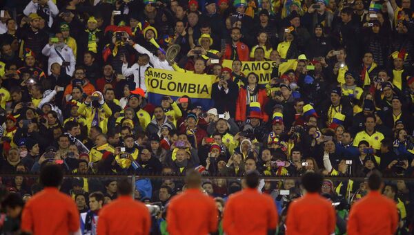 Фанаты сборной Колумбии по футболу
