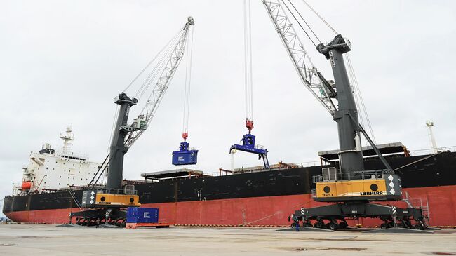 Терминальный комплекс Смарт Балк Терминал, расположенный в порту Усть-Луга