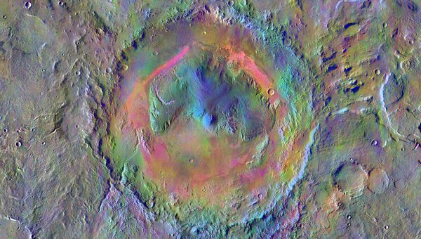 Снимок с зонда Mars Odyssey