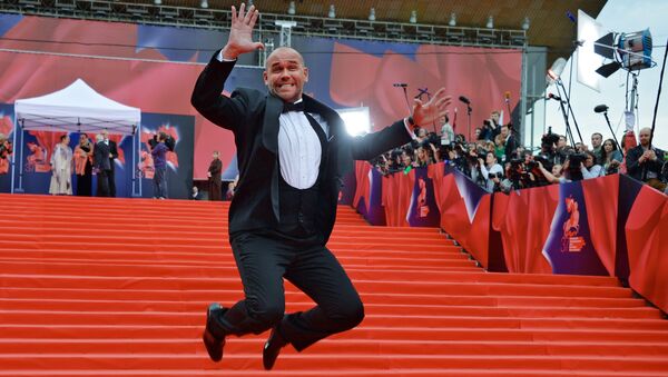 Актер Максим Аверин на церемонии открытия 37-го Московского международного кинофестиваля