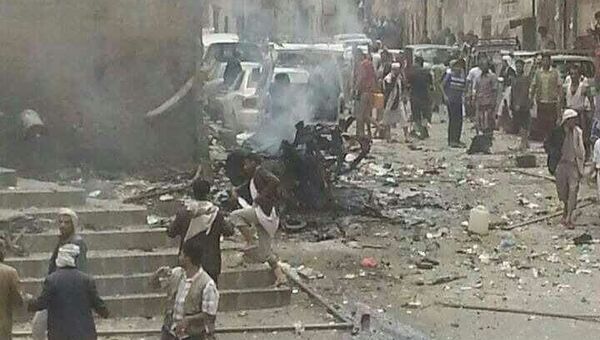 Последствия взрыва в Сане, Йемен. Архивное фото
