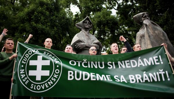 Протесты против миграционной политики Евросоюза в Братиславе