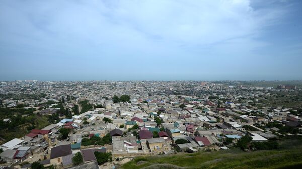 Вид на город Дербент. Дагестан. Архивное фото
