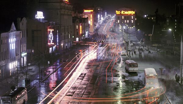 Вид на вечерний Владивосток. Архивное фото