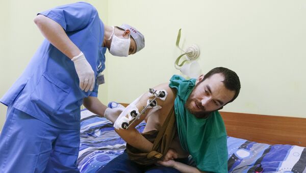 Якобы российский военный Евгений Ерофеев, задержанный на Украине, в госпитале Киева