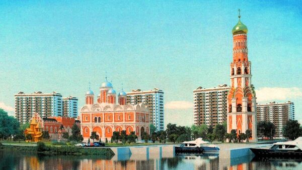 Проект храма преподобной Марии Египетской на Борисовских прудах в Москве