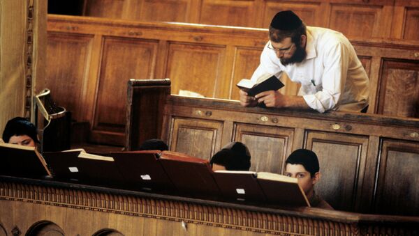 Учащиеся еврейской религиозной школы