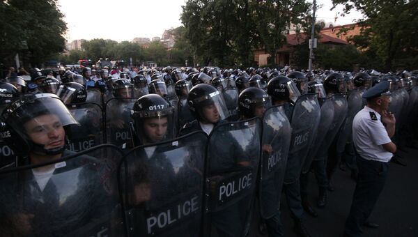 Акция протеста в Ереване. Архивное фото