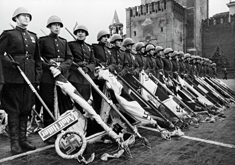 Парад Победы на Красной площади в Москве. 24 июня 1945 года