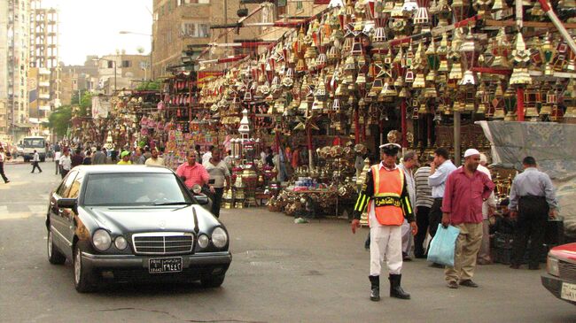 На одной из улиц Каира, Египет. Архивное фото