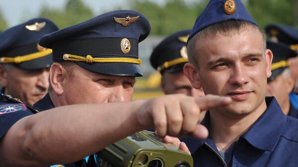 Офицеры вооруженных сил РФ во время совместной воздушно-огневой конференции ВВС И ПВО России и Белоруссии. Архивное фото