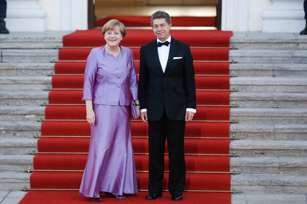 Канцлер Германии Ангела Меркель и ее муж Иоахим Зауэр