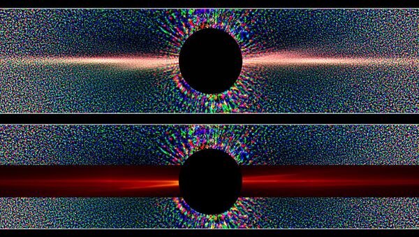 Суперкомпьютерная модель пылевого диска и планеты звезды Бета Живописца