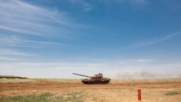 Танк Т-72Б3 на всеармейских соревнованиях. Архивное фото