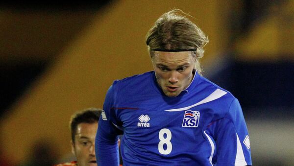 Игрок сборной Исландии Биркир Бьярнасон. Архивное фото