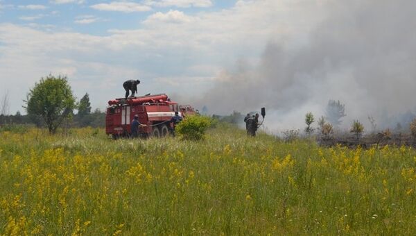 Пожарные на Украине. Архивное фото