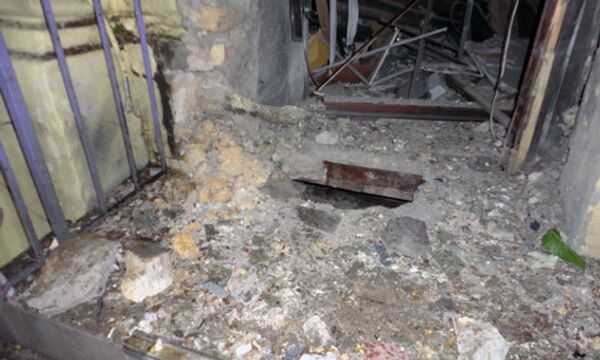 Место взрыва у ресторана в Одессе, Украина