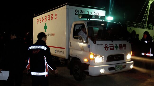 Скорая помощь и пожарные в  Южной Корее. Архивное фото