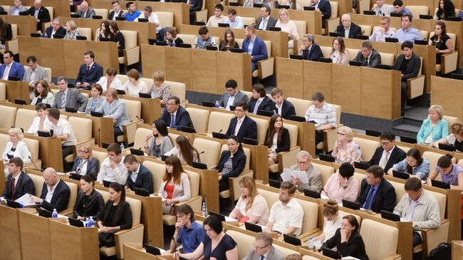 Участники парламентских слушаний в Государственной Думе. Архивное фото.