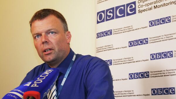 Заместитель главы миссии ОБСЕ на Украине Александр Хуг. Архивное фото.