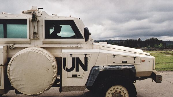 Машина миротворцев ООН