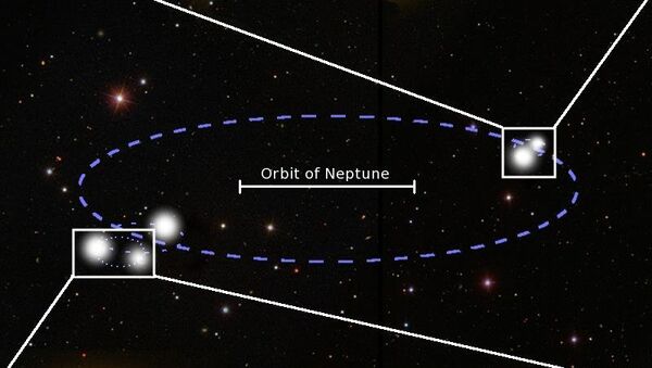Схема звездной системы, в которой обитает сразу пять звезд