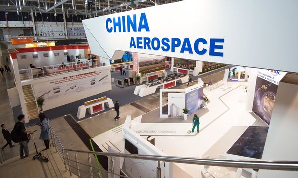 Стенд China Aerospace на открытии Международной промышленной выставки Иннопром 2015