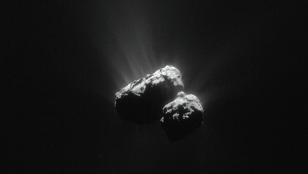 Снимок кометы, полученный зондом Розетта