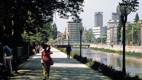 Река Миляцка, Сараево. Архивное фото