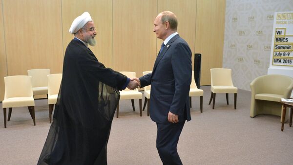 Беседа Президента Российской Федерации Владимира Путина с Президентом Ирана Хасаном Рухани. Архив