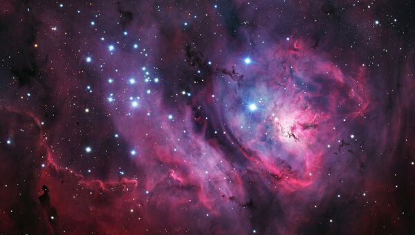 Область звездообразования M8, известнуя также как туманность Лагуна