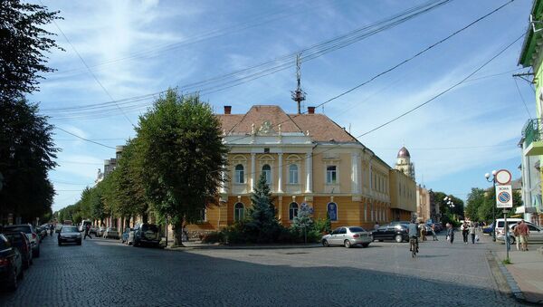 Город Мукачево, Украина. Архивное фото