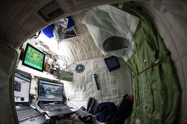 Каюта астронавта Скотта Келли на МКС