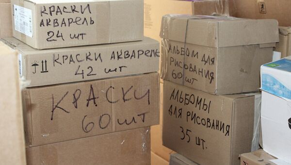 130 тысяч школьных принадлежностей для гуманитарного конвоя в Донбас от жителей Курской области
