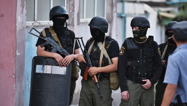 Военнослужащие спецназа в Бишкеке. Архивное фото