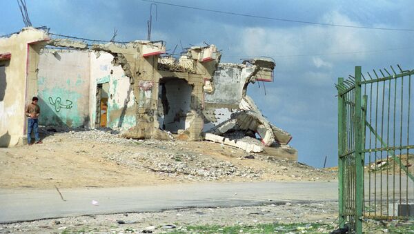 Палестинский дом, взорванный солдатами израильской армии. Архивное фото