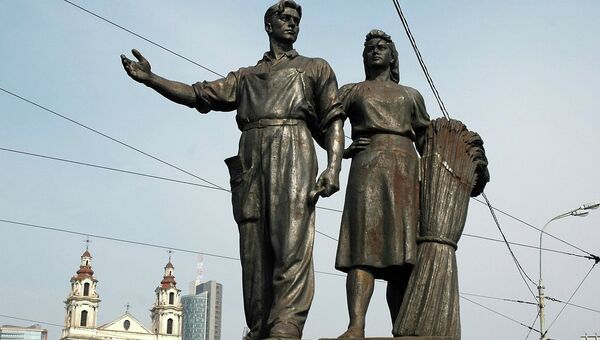 Советский памятник в Вильнюсе