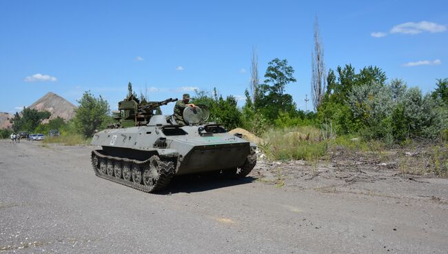 Отвод техники в Донбассе 19.07.2015