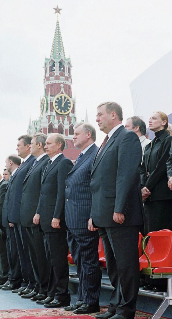 На торжествах на Красной площади в Москве, посвященных Дню России