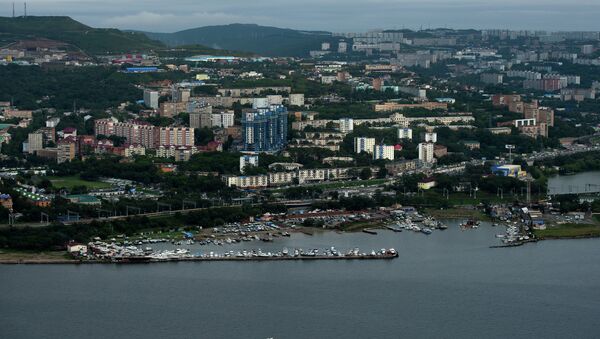 Вид на город Владивосток
