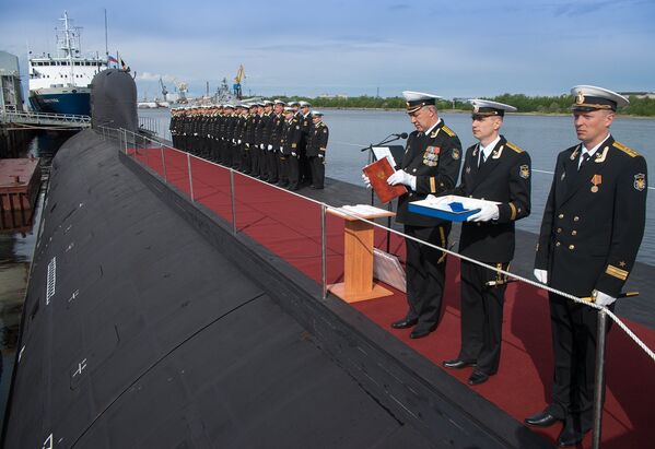 Первая многоцелевая атомная подлодка проекта Ясень принята в состав ВМФ России