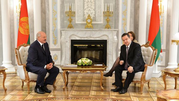 Встреча президента Республики Белоруссия Александра Лукашенко с действующим председателем ОБСЕ Ивицей Дачичем