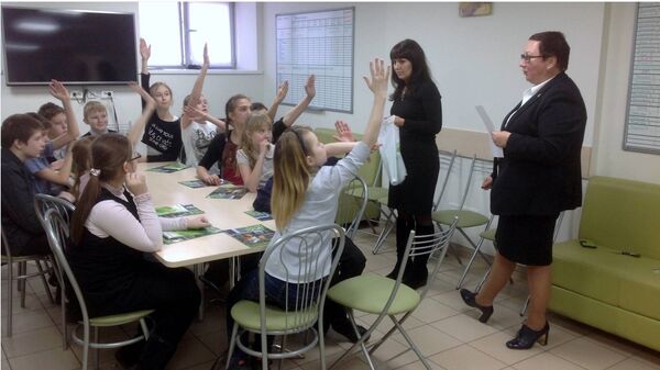 Урок финансовой грамотности в одной из школ Архангельской области