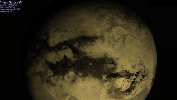 Так художник представил себе облака на Титане
