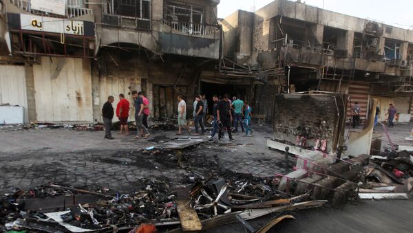 На месте взрыва в Багададе