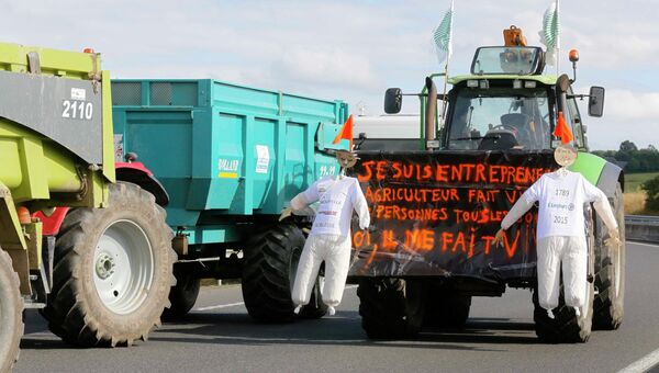 Забастовка фермеров во Франции