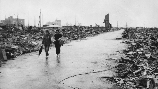 Последствия атомной бомбардировки Хиросимы. 8 сентября 1945
