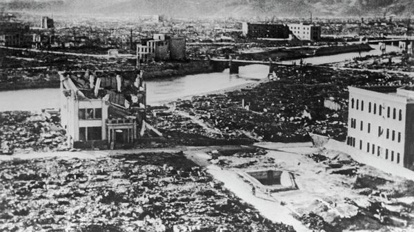 Хиросима после американской атомной бомбардировки. Архивное фото.